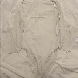 Long Sleeve White Bodysuit